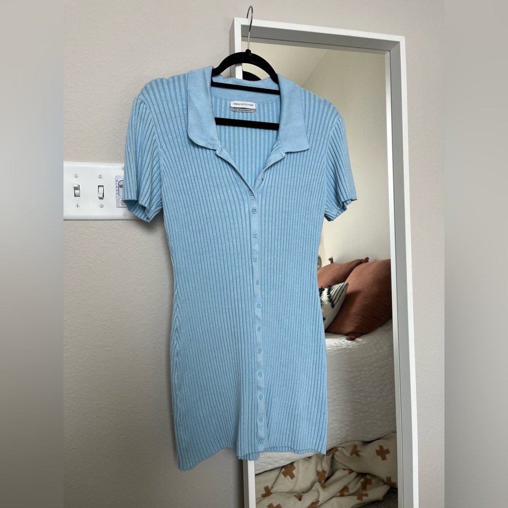 Urban Outfitters Size L Sky Blue Sweater Dress. Only worn a handful of times!